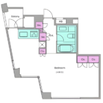 レジディアタワー乃木坂 1804-9